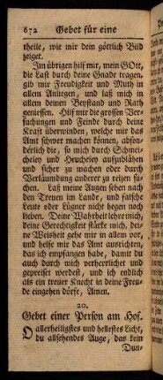 672-678, Einer Person am Hof