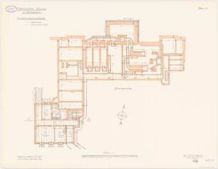 Offiziersheim Taunus, Falkenstein Wirtschaftsgebäude: Telefon-, Klingel- und Uhrenanlage: Grundriss Keller 1:100