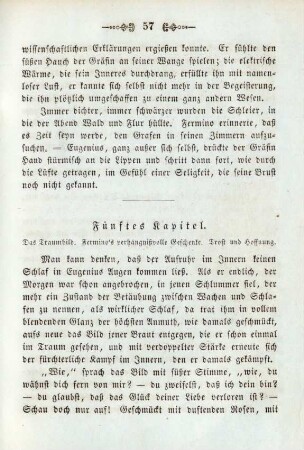 Fünftes Kapitel. Das Traumbild. Fermino's verhängnisvolle Geschenke. Trost und Hoffnung