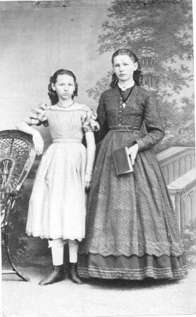 Doppelporträt der Schwestern Johanna und Marie Trübenbach