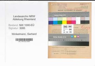 Entnazifizierung Gerhard Winkelmann, geb. 18.12.1898 (Einzelhaendler)