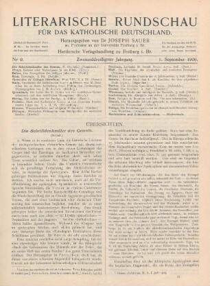 389-396 Die Schriftdenkmäler des Orients : Schluß