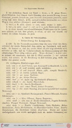 E. Vokale der Nebentonsilben