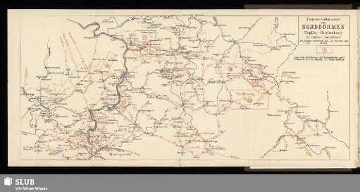 Touren-Uebersicht von Nordböhmen. Teplitz - Reichenberg