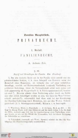 Zweites Hauptstück: Privatrecht