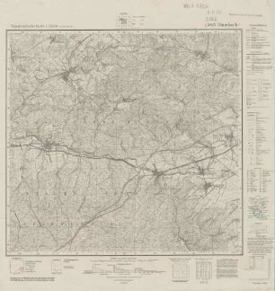 5025 (alte Nr.: 2926) Hönebach, Topographische Karte 1:25000 (4cm - Karte)