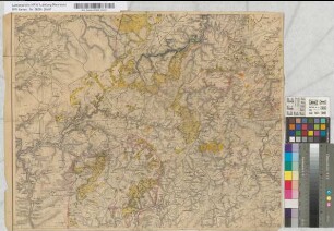 [Waldübersichtskarte des Regierungsbezirks Aachen (unvollständig )]. [Gebiet Kalterherberg - Schleiden - St. Vith].