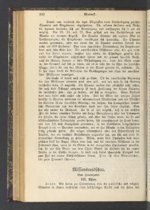 Missionsrundschau. III. Asien