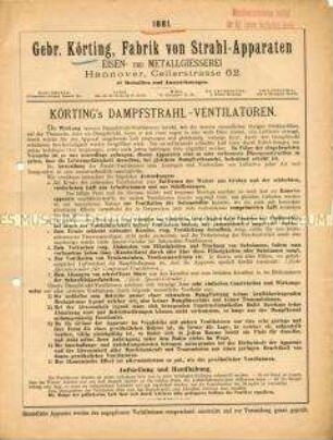 Dampfstrahl-Ventilatoren