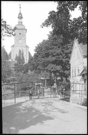 Groitzsch. Blick zur Kirche