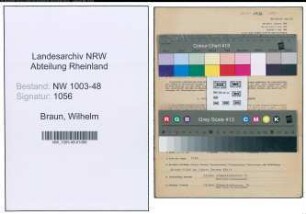Entnazifizierung Wilhelm Braun , geb. 02.02.1896 (Unternehmensleiter)