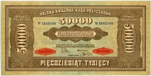 Geldschein, 50.000 Polnische Mark, 10.10.1922