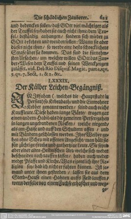 LXXXIX. Der Kälber Leichen-Begängniß