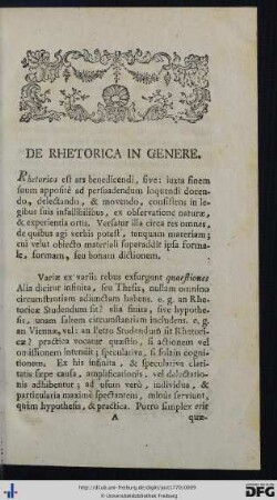 1. De Rhetorica In Genere - 5. De Tropis In Sermone, Seu Pluribus Verbis.