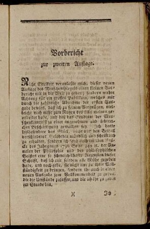 Vorbericht zur zweiten Auflage.