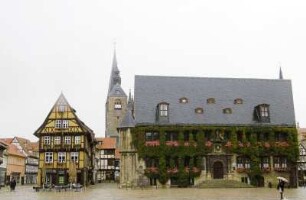 Quedlinburg: Haus Hoken 1, Marktkirche St. Benedikti, Rathaus