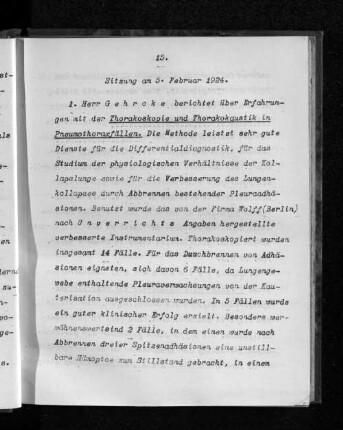 Sitzung am 5. Februar 1924.