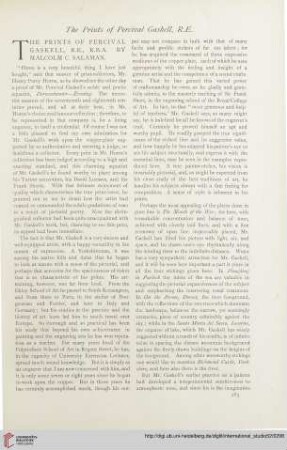 The prints of Percival Gaskell, R.E., R.B.A.