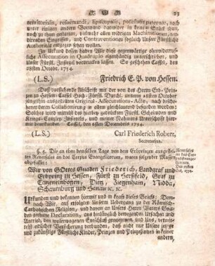 § 5. Reversales an das Corpus Evangelicorum d. 28. Oct. 1754.