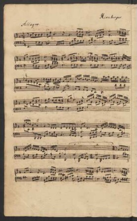 Stücke für Tasteninstrument; cemb; e-Moll; EngK 42