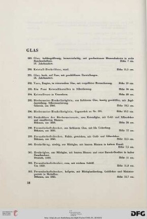 Glas (Nr. 289-307)