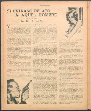 El extraño relato de aquel hombre : Cuento por K. D. Blain