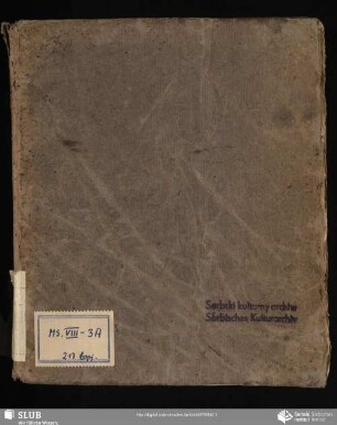 Probe eines Oberlausizisch Wendischen Woerter-Buchs