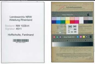 Entnazifizierung Ferdinand Hoffschulte , geb. 23.10.1896 ()