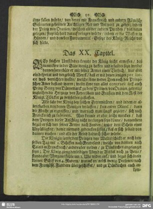 Das XX [XIX]. Capitel