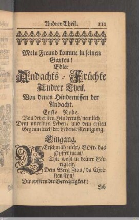 Edler Andachts-Früchte Andrer Theil.