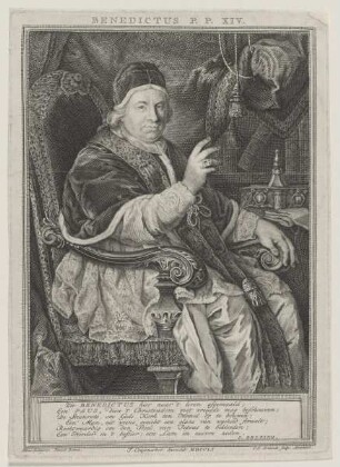 Bildnis des Papst Benedikt XIV. (Prospero Lambertini)