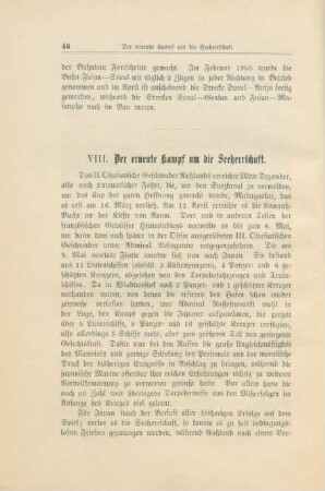 VIII. Der erneute Kampf um die Seeherrschaft