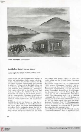 50: Nordisches Land : Ausstellung in der Galerie Ferdinand Möller, Berlin