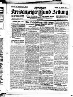 Iserlohner Kreisanzeiger und Zeitung. 1898-1949