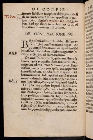 DD3v-DD6v, De Confirmatione. VI. - De Ordinis sacramento. VII.