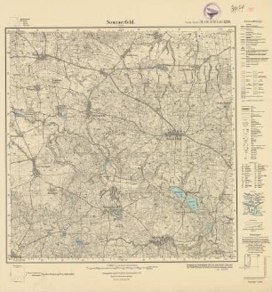 1985 (alte Nr.: 630) Sommerfeld i. Ostpr., Meßtischblatt (4cm - Karte)