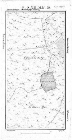 Kartenblatt SO XLIII XLIV 32 Stand 1822 ca. (Multiblatt 1:5000)
