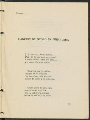 Canción de otoño en primavera