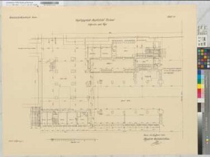 Empfangsgebäude Dortmund Hbf, Blatt 17: Grundriß Erdgeschoß westlicher Flügel [2 Exemplare], M. 1:100