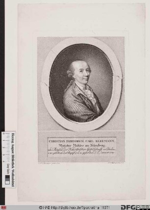 Bildnis Christian Friedrich Carl Kleemann