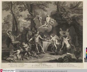 L'Alliance de Bacus et de l'Amour. [Das Bündnis von Bacchus und Amor]