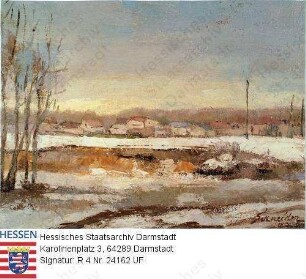 Schneider, Elisabeth (* 1889) / Gemälde 'Wintertag'