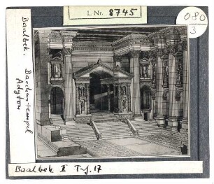 Baalbek: Bacchustempel, Adyton, Rekonstruktion