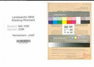 Entnazifizierung Josef Hennemann , geb. 20.02.1893 (Beamter)