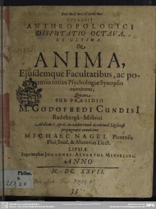 Disputatio de anima