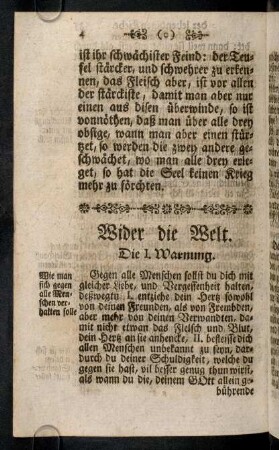 4-12, Wider die Welt; Wider den Teufel; Wider das Fleisch und ...