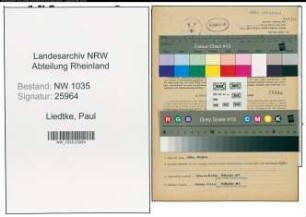 Entnazifizierung Paul Liedtke , geb. 11.08.1906 (Hauer)