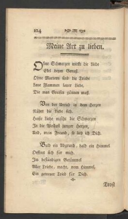 Meine Art zu lieben