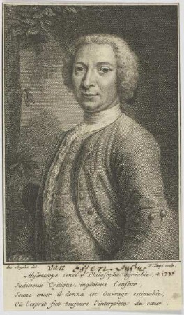 Bildnis des van Effen, Justus