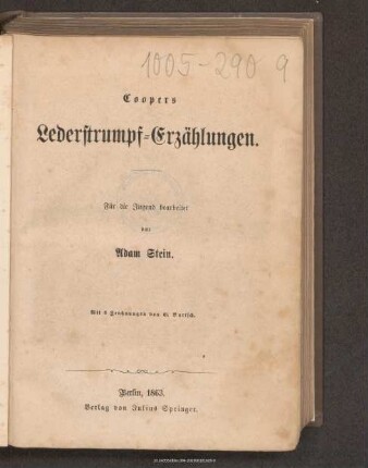 Coopers Lederstrumpf-Erzählungen